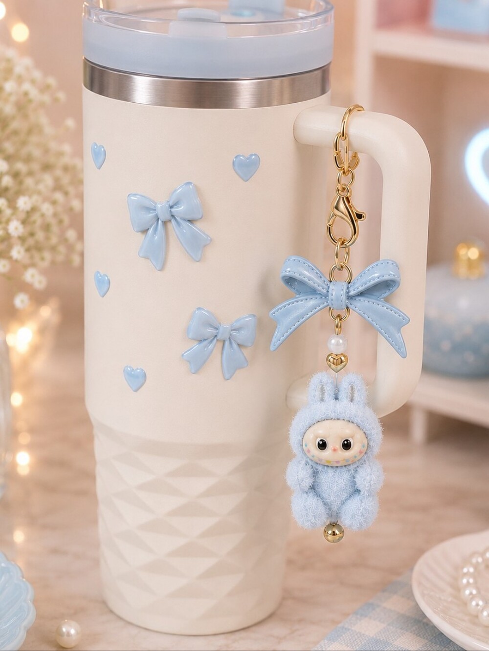 Handmade Labubu Tumbler Cup Charms